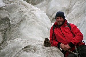Ryan, Our Ice Ax Weilding Guide