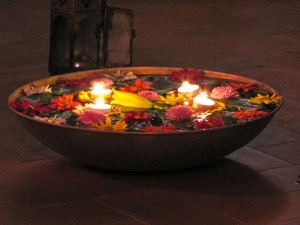 Floating Candles and Flowers