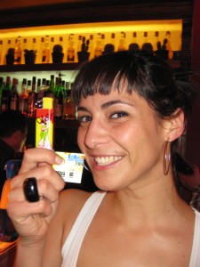 Of course she sports an Olé lighter! Estefania