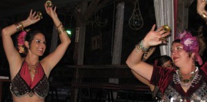 Belly-Dancing-Together-at-Cafe-Aroma