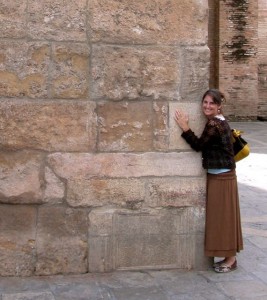 Me hugging the Giralda Tower in Sevilla, Spain