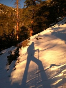 image-my-shadow-in-the-snow-hiking-idyllwild-california